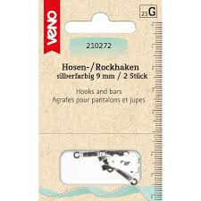 Veno linning hægte sølv 9 mm