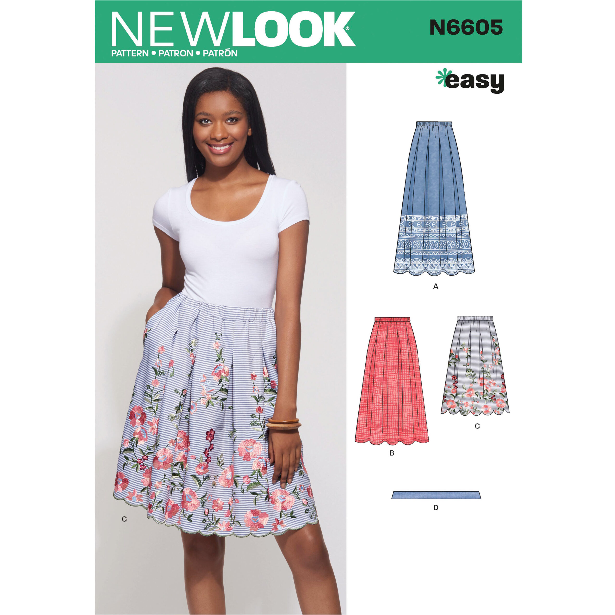 New Look 6605 - Nederdel - FabricRoad