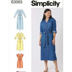 Simplicity 3065 W3 - Skjortekjole