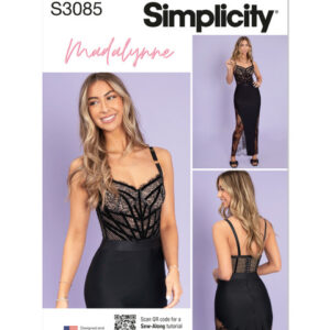 Simplicity 3085 BB - Corsage kjole