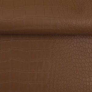 Imiteret læder brun krokodille