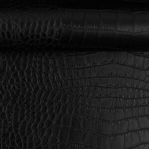 Imiteret læder sort krokodille