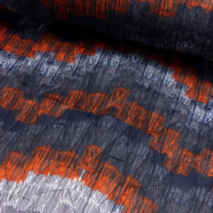 Quilt mønster sort/hvid/grå og orange