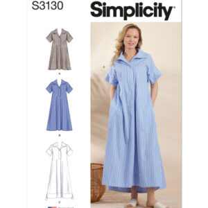 Simplicity 3130 U5 - Kjole m/ krave