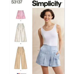 Simplicity 3137 R5 - Shorts og viddebukser