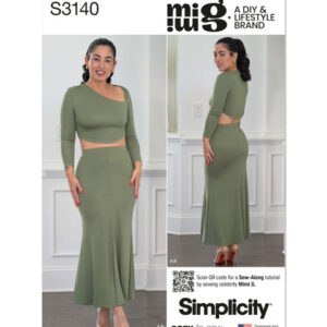 Simplicity 3140 Y5 - Top og nederdel