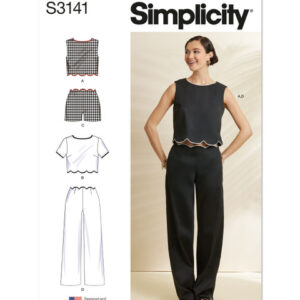 Simplicity 3141 Y5 - Top, shorts og bukser
