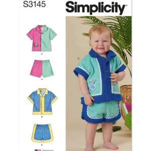 Simplicity 3145 A - Skjorte og shorts