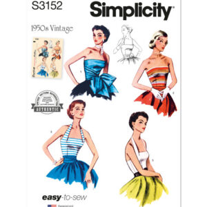 Simplicity 3152 U5 - Halterneck top 50'er vintage