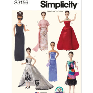 Simplicity 3156 OS - Barbietøj