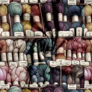 Kraftig lærred garnnøgler