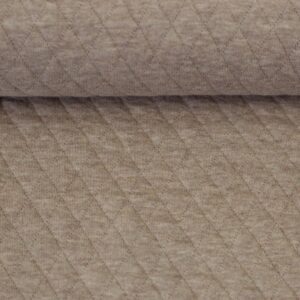 Quilt jersey beige meleret fv. 1173