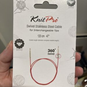 KnitPro wire 120 cm - 360 grader swivel