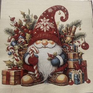Panel gobelin jule nisse og gaver