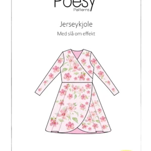 Jerseykjole med slå om effekt 109