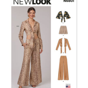 New Look 6801 - Bindebluse, shorts og bukser