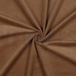 Bredriflet fløjl camel