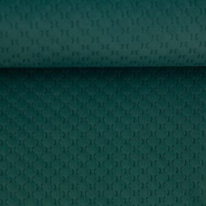 Præget velour petrol