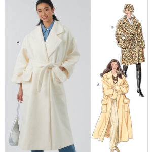 New Look 6810 - Frakke m/ bindebånd