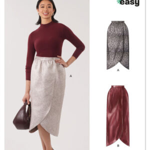 New Look 6813 - Tulipan slå-om nederdel