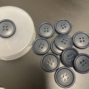 Pose 8 stk knapper - plastik marine 20 mm